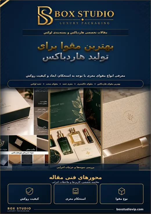 جلد مقاله: بهترین مقوا برای تولید هاردباکس چیست؟
