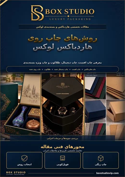 جلد مقاله: انواع روش‌های چاپ روی هاردباکس