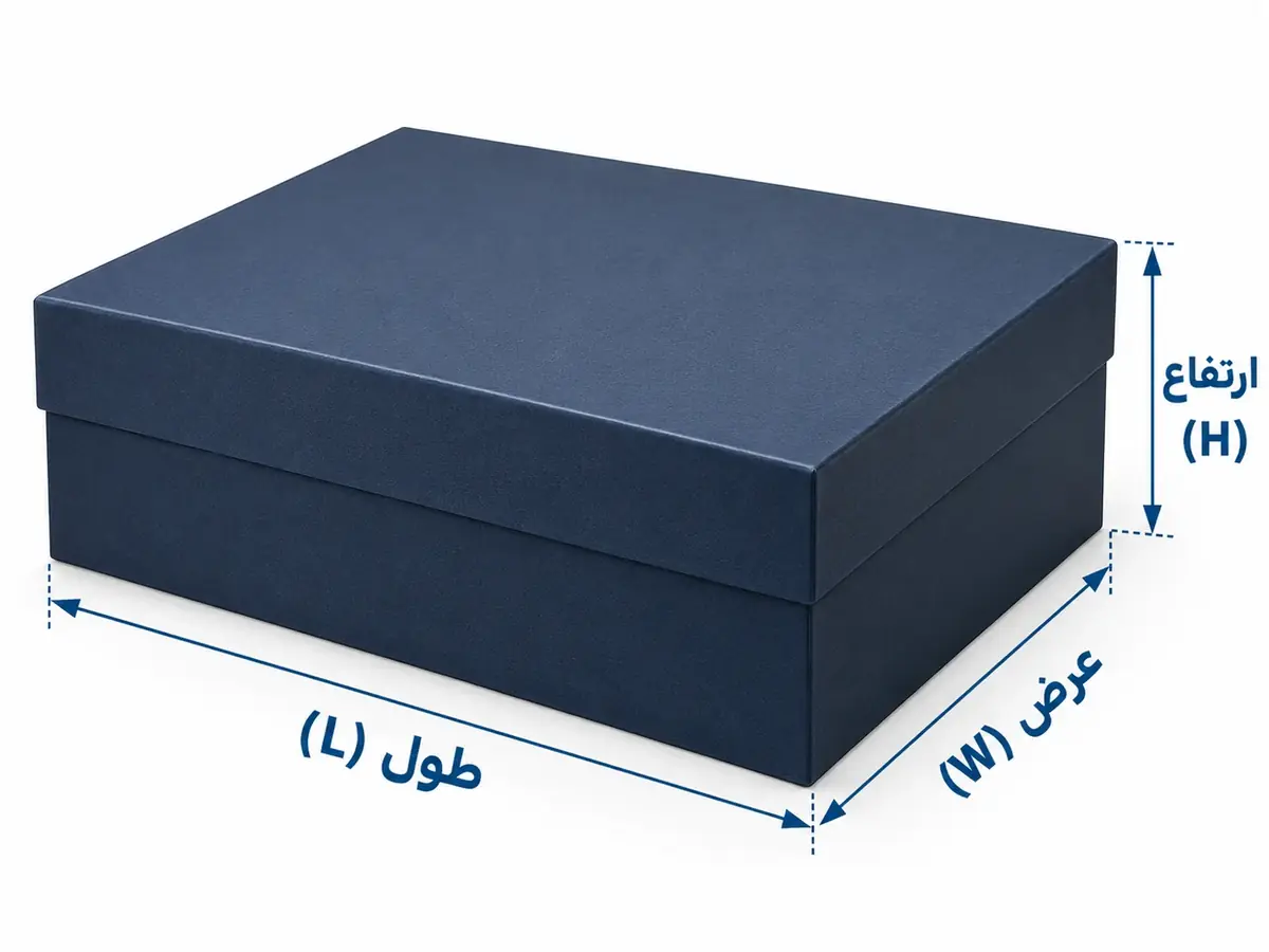 ترتیب صحیح طول عرض و ارتفاع هاردباکس درب و زیره